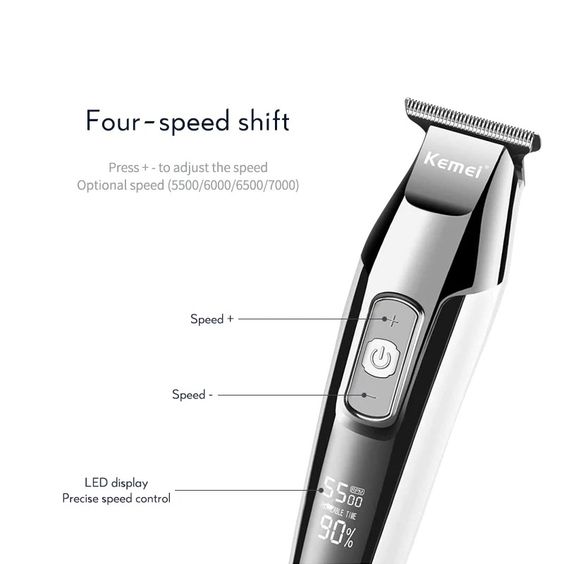 KEMEI 5027 Zero Gapped Cordless T-Outliner | Hair Clipper/Trimmer
