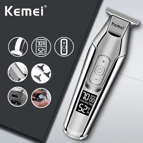 KEMEI 5027 Zero Gapped Cordless T-Outliner | Hair Clipper/Trimmer