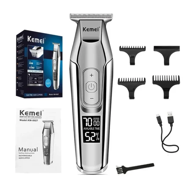 KEMEI 5027 Zero Gapped Cordless T-Outliner | Hair Clipper/Trimmer