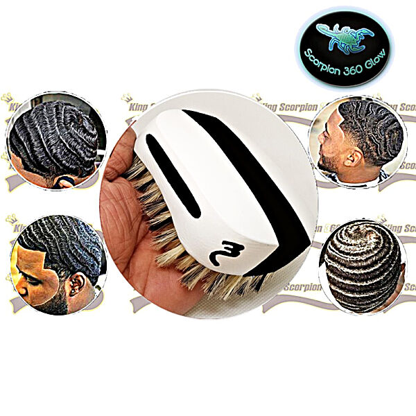King Scorpion 540 | Medium 540 Wave Brush | White/Black