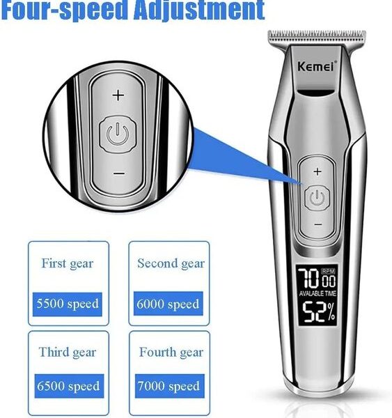 KEMEI 5027 Zero Gapped Cordless T-Outliner | Hair Clipper/Trimmer