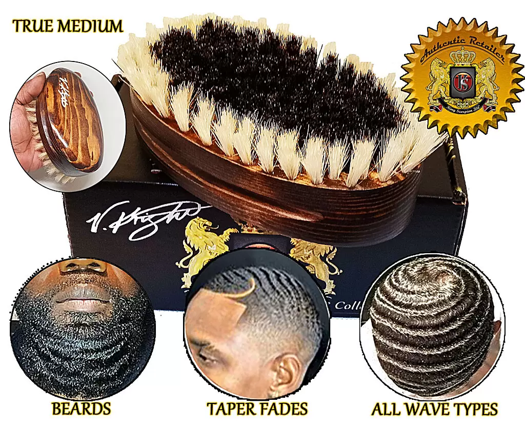 King Scorpion 360 | True Medium 360 Wave Brush | KS3-000-CS