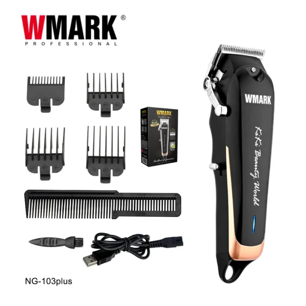 WMARK NG-103 PLUS | Professional Adjustable Hair Clippers Set with Charging
