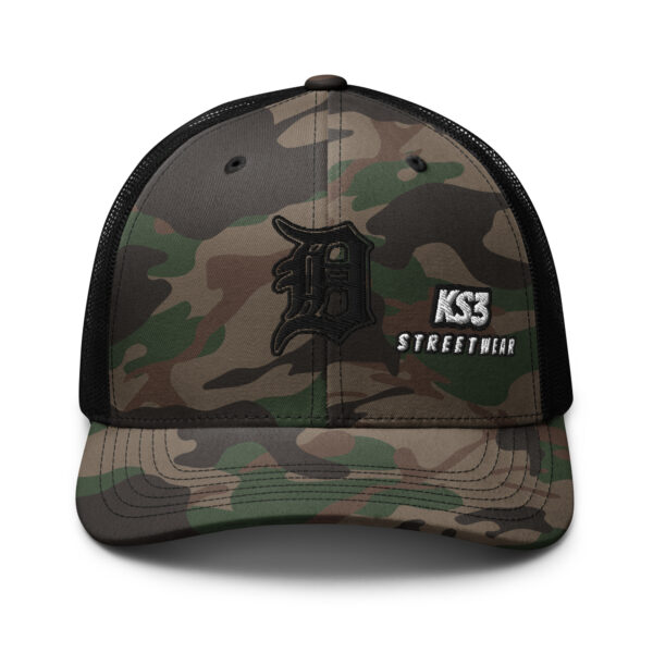 KS3 | Camouflage Trucker Hat | Detroit "D"