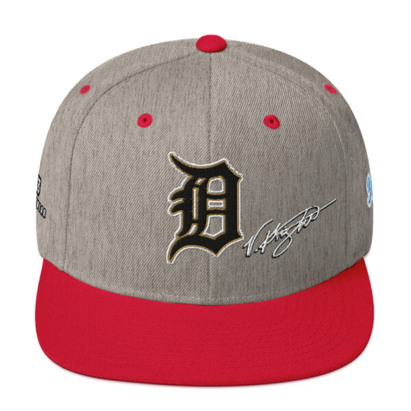 KS3 | Detroit Snapback Cap | Heather Grey/ Red