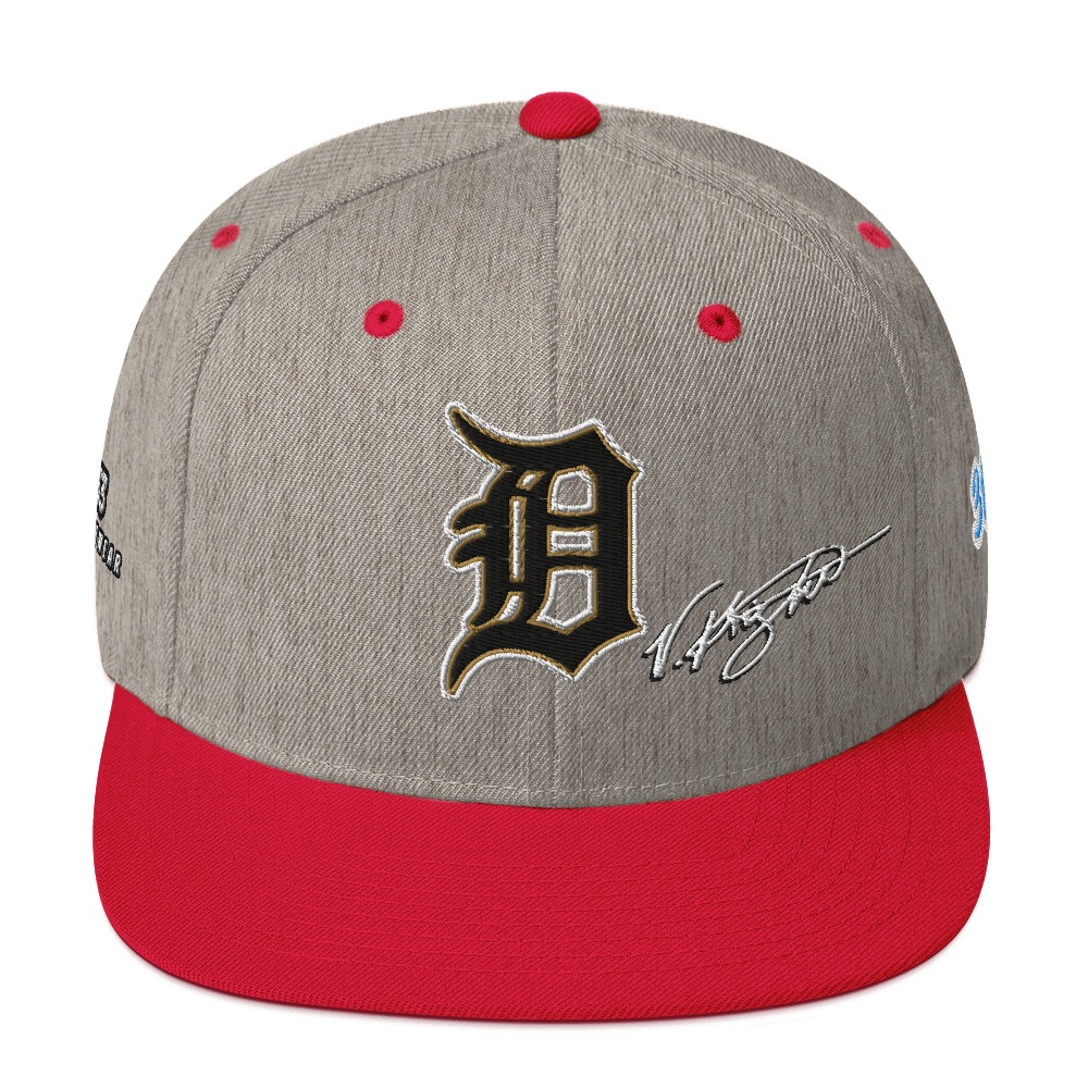 KS3 | Detroit Snapback Cap | Heather Grey/ Red