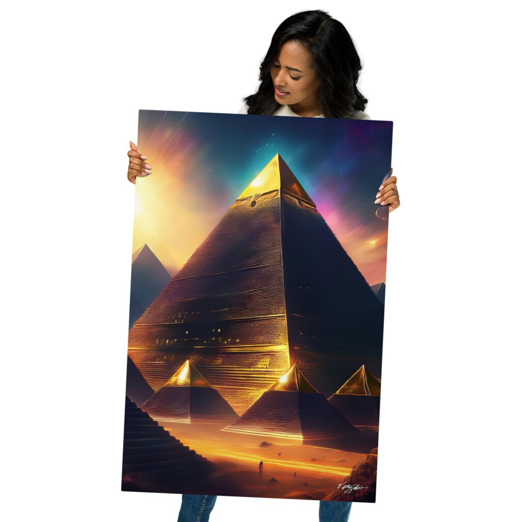 Metal Print Wall Art by V. Knight | #CA6 - 749 | Pyramid Collection