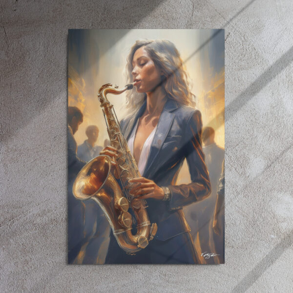 Metal Print Wall Art by V. Knight | #CA6 - 757 | Saxophone Collection