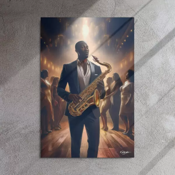 Metal Print Wall Art by V. Knight | #CA6 - 758 | Saxophone Collection