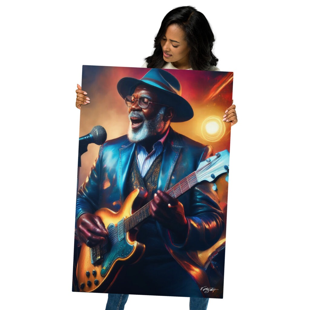 Metal Print Wall Art by V. Knight | #CA6 - 759 | Blues Collection