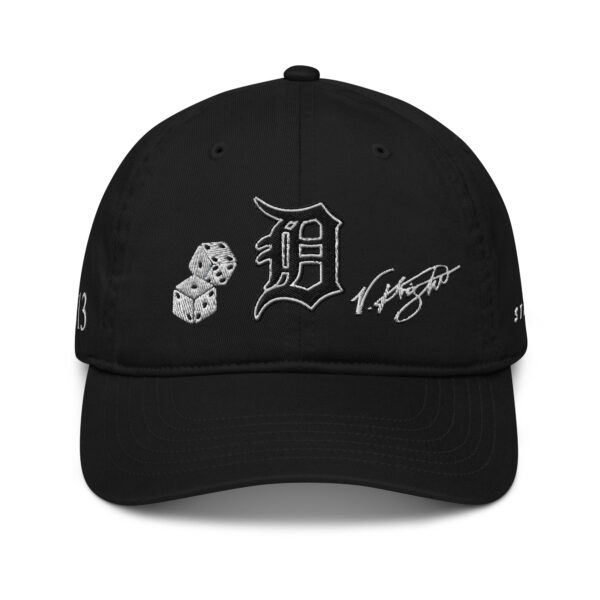 KS3 | Detroit "D" Organic Dad Hat | Black/ White