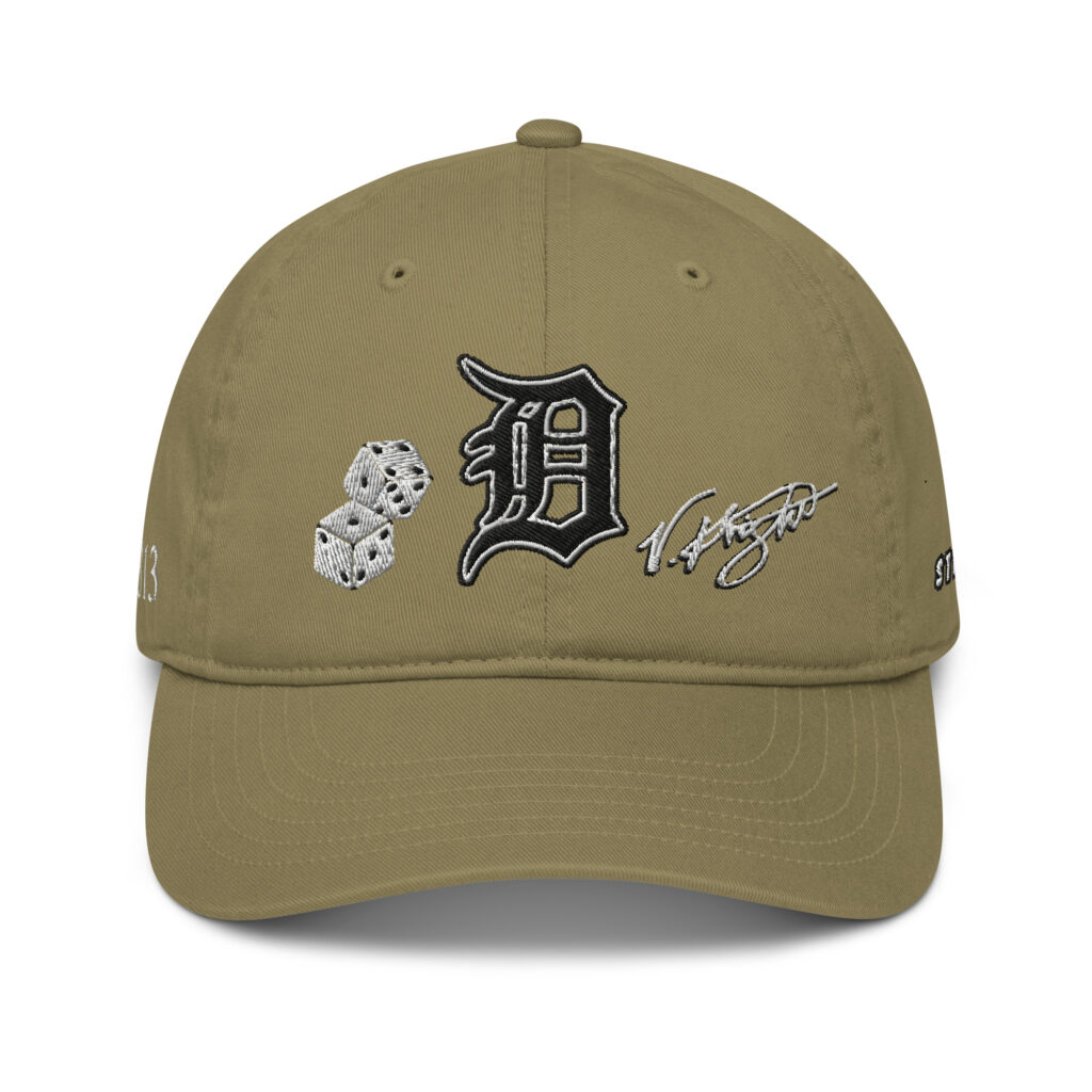 KS3 | Detroit "D" Organic Dad Hat | Jungle Brown/ Black/ White