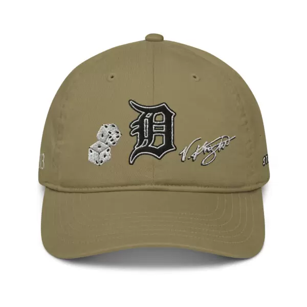 KS3 | Detroit "D" Organic Dad Hat | Jungle Brown/ Black/ White