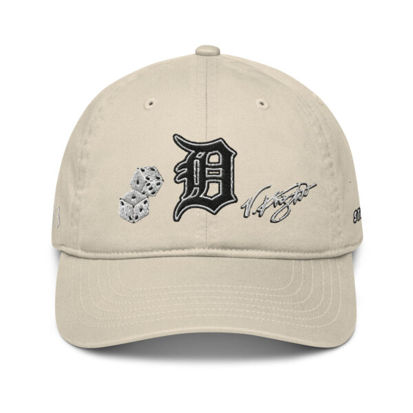 KS3 | Detroit "D" Organic Dad Hat | Oyster Brown/ Black/ White