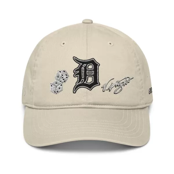 KS3 | Detroit "D" Organic Dad Hat | Oyster Brown/ Black/ White