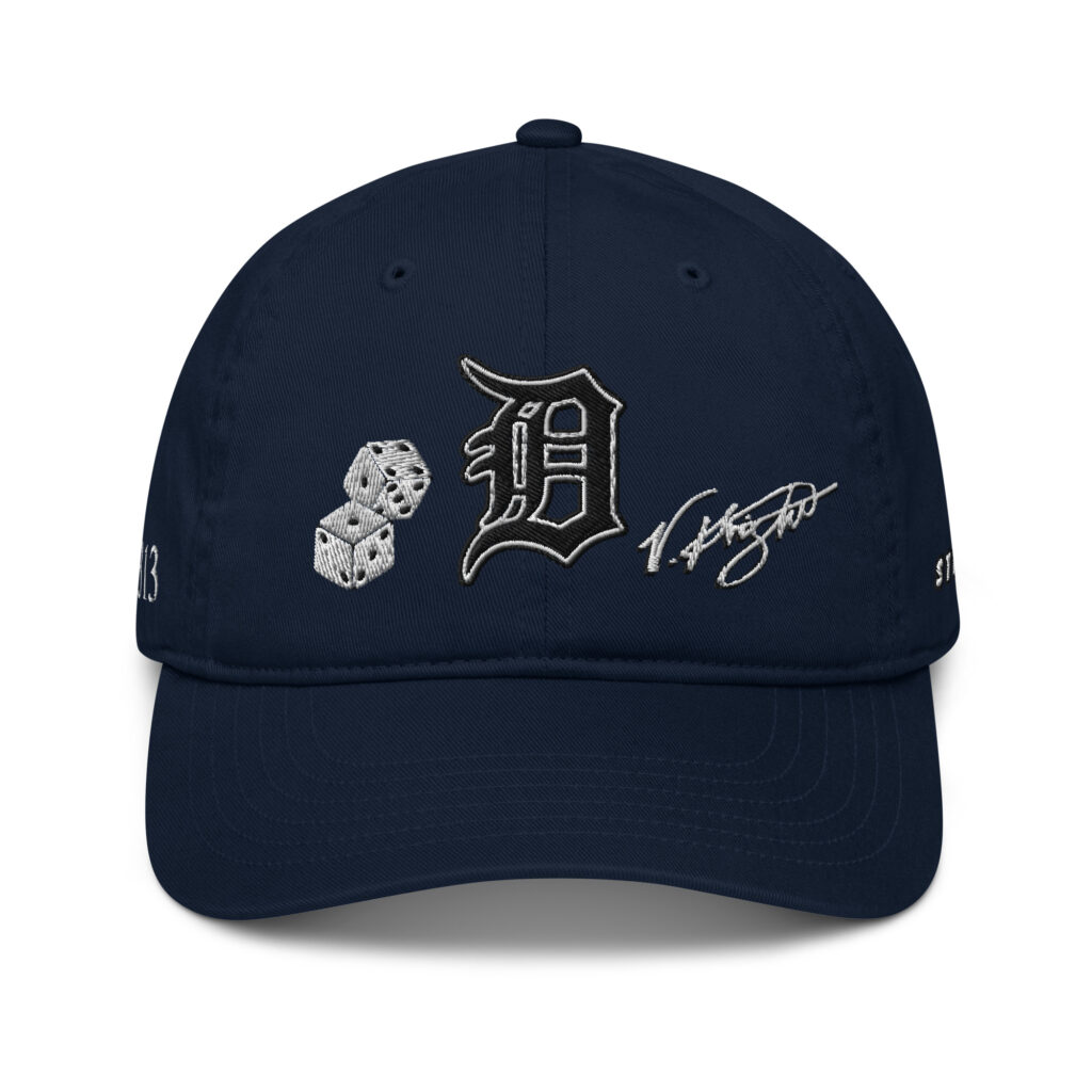 KS3 | Detroit "D" Organic Dad Hat | Pacific Blue/ Black/ White