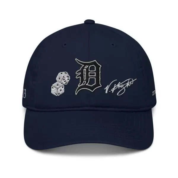 KS3 | Detroit "D" Organic Dad Hat | Pacific Blue/ Black/ White