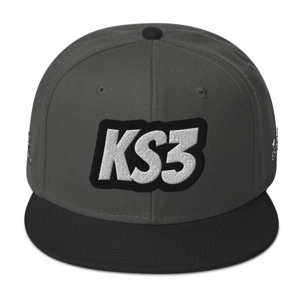 KS3 | Snapback Cap | Black/ Charcoal Grey