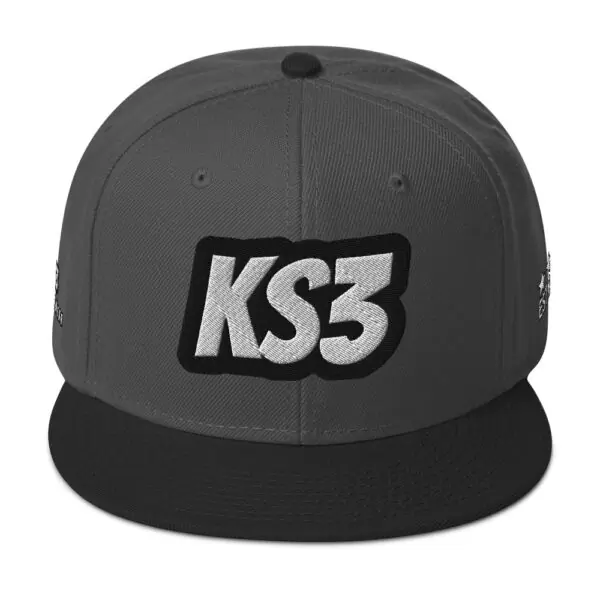 KS3 | Snapback Cap | Black/ Charcoal Grey