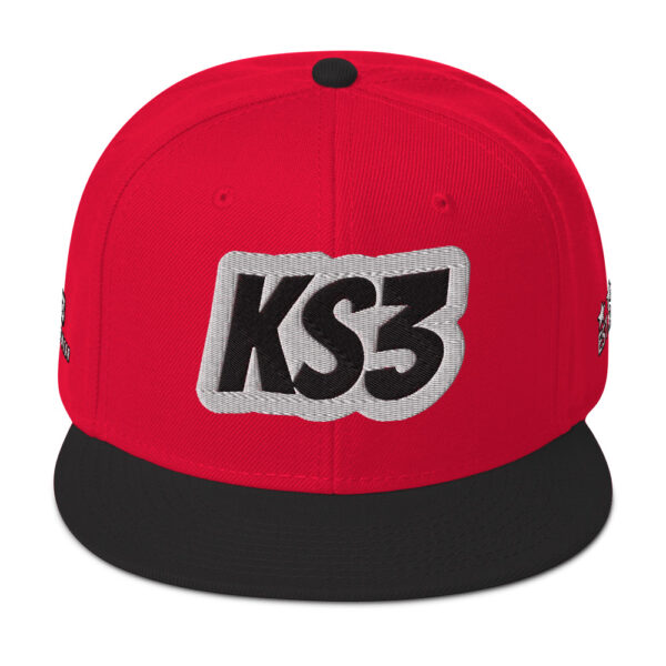 KS3 | Snapback Cap | Red/ Black