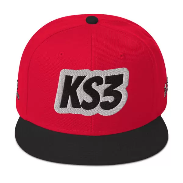 KS3 | Snapback Cap | Red/ Black
