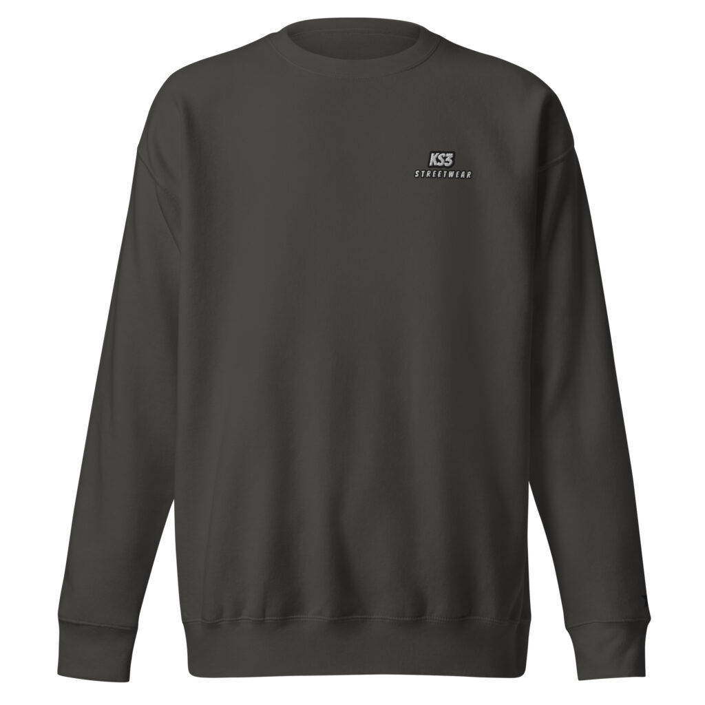 KS3 | Unisex Premium Cotton Sweatshirt | Vintage Black