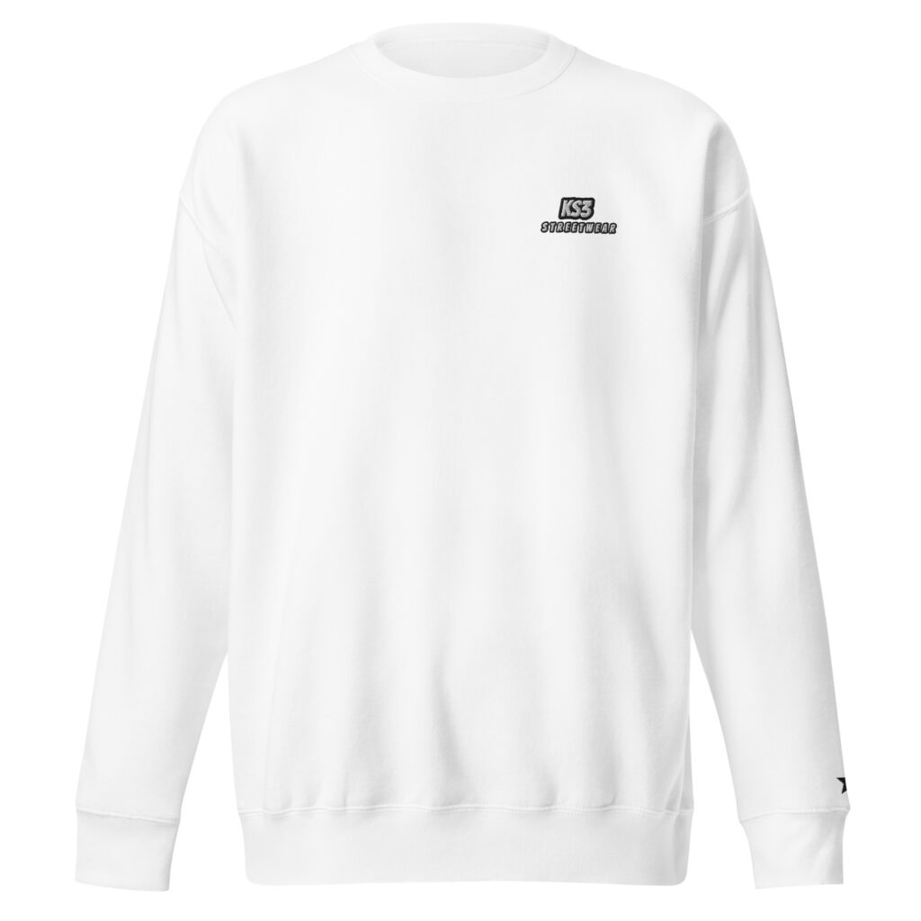 KS3 | Unisex Premium Sweatshirt | White