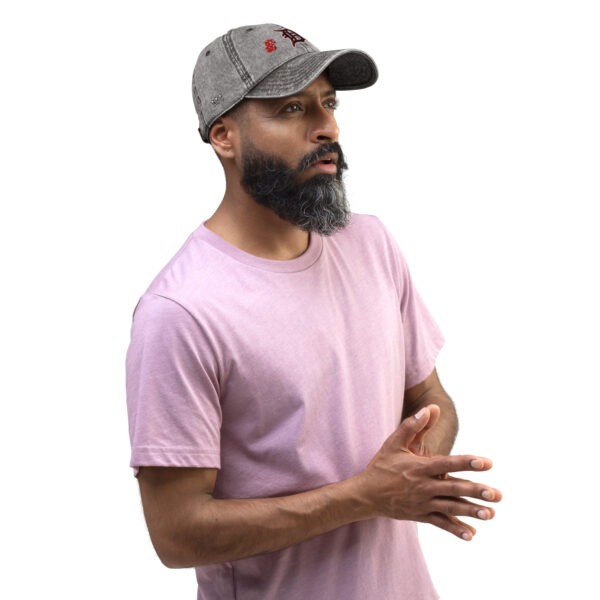 KS3 | Vintage Cotton Twill Cap | Grey/ White/ Black