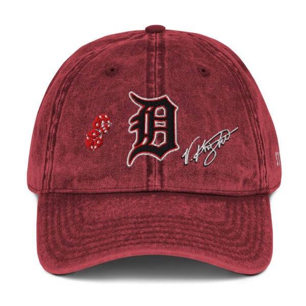 KS3 | Vintage Cotton Twill Cap | Maroon/ Red/ White