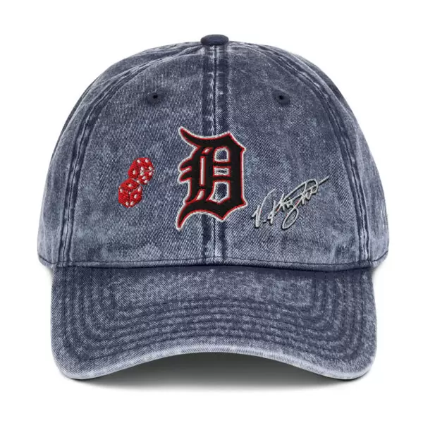 KS3 | Vintage Cotton Twill Cap | Navy/ Red/ White