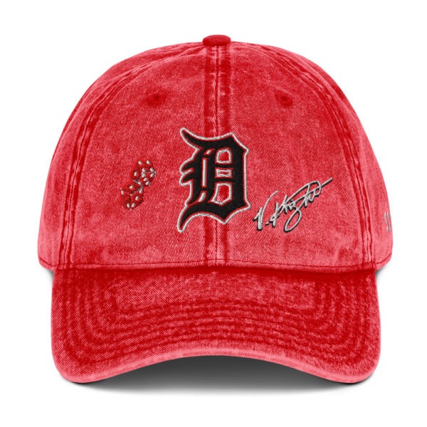 KS3 | Vintage Cotton Twill Cap | Red/ White