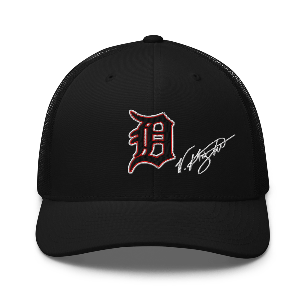 KS3 | Detroit "D" Retro Trucker Cap | Black | Black/White/Red "D"