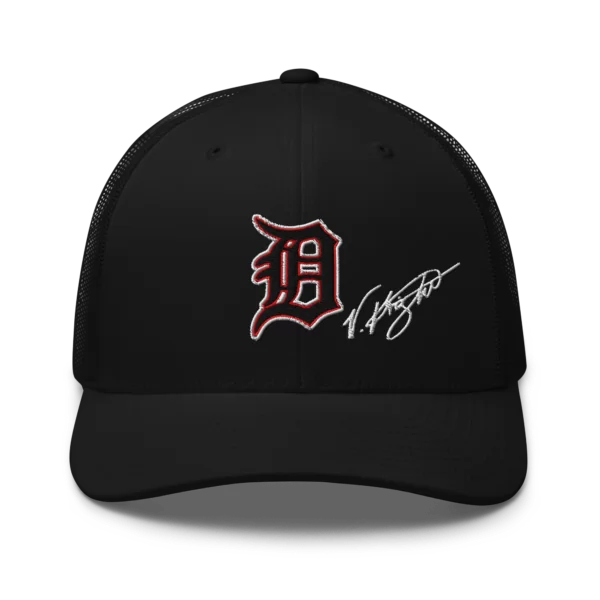 KS3 | Detroit "D" Retro Trucker Cap | Black | Black/White/Red "D"