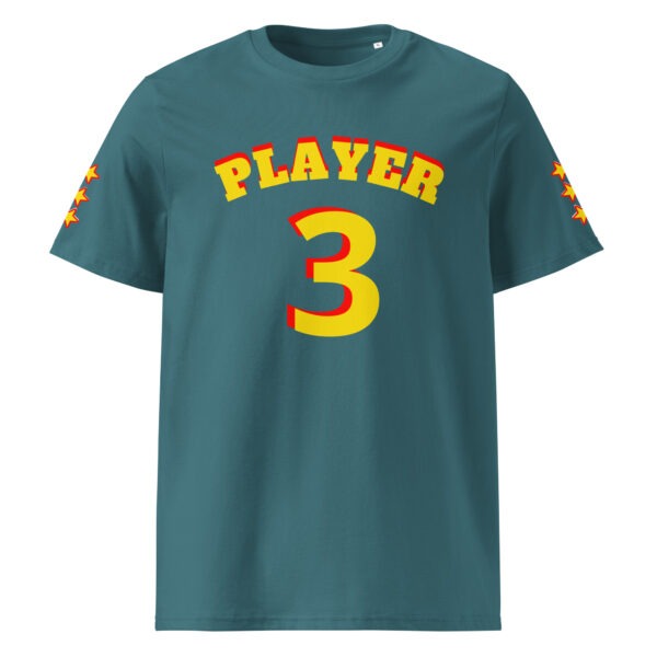 King Scorpion 360 Player 3 Organic Cotton T-Shirt | S-2XL | Stargazer/ Yellow