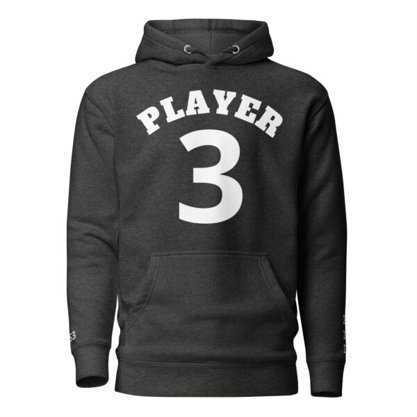 KS3 | Player 3 Premium Cotton Hoodie | Charcoal Heather
