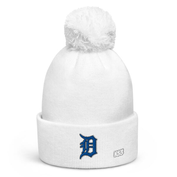 KS3 | Detroit Pom-pom Beanie | White/ Royal Blue