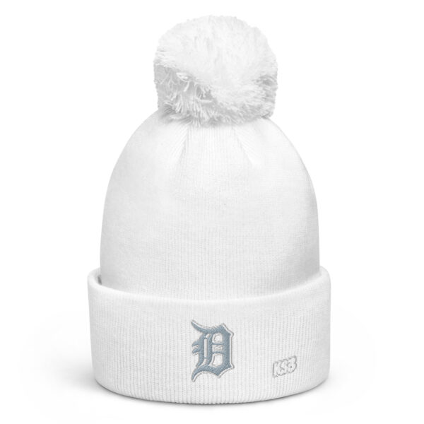KS3 | Detroit Pom-Pom Beanie | White/ Grey