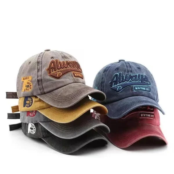 Stone-Washed New York Always 75 Denim Twill Cap