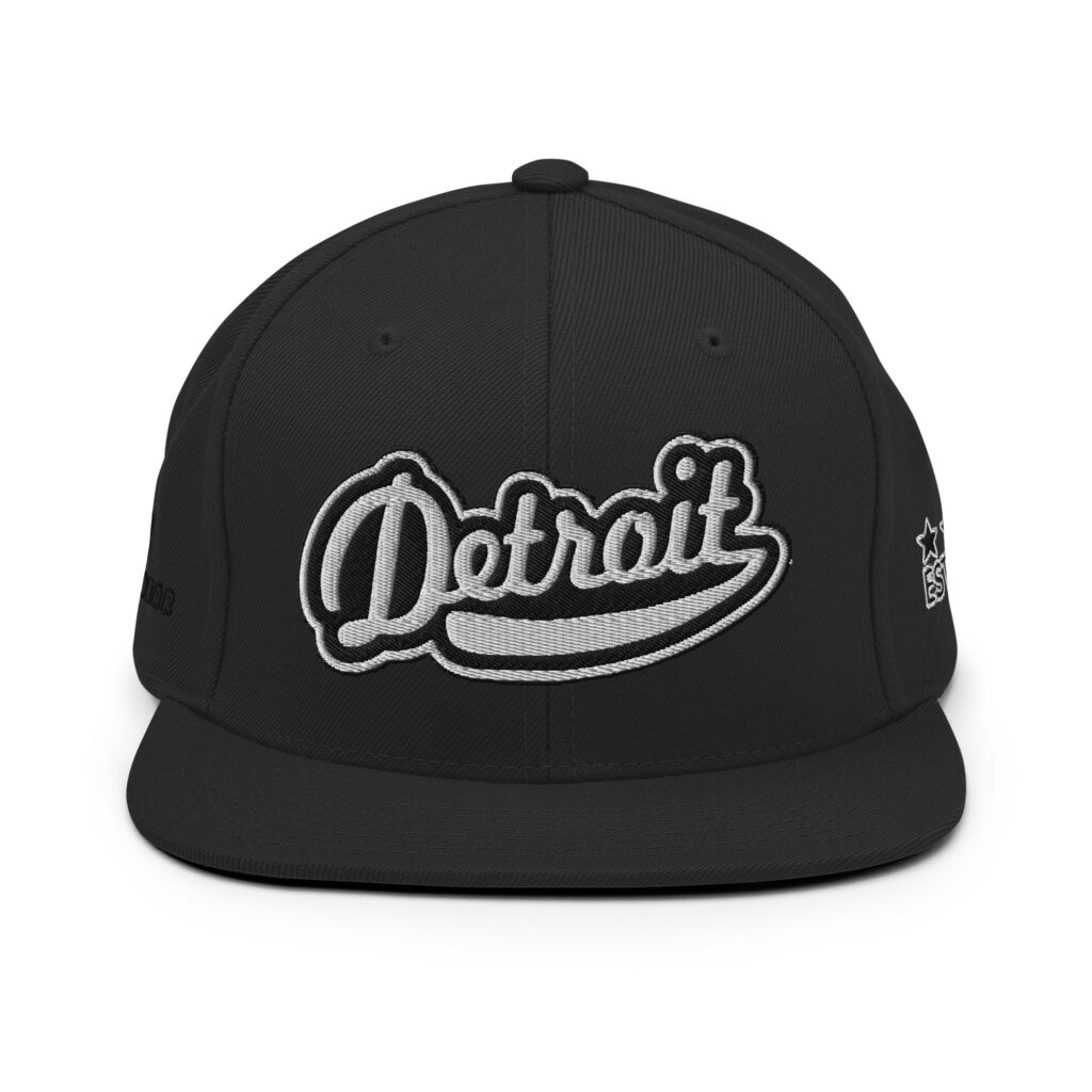 KS3 | Detroit Snapback Cap | Black/ White
