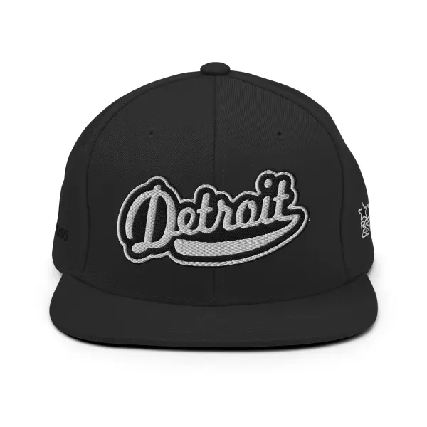 KS3 | Detroit Snapback Cap | Black/ White