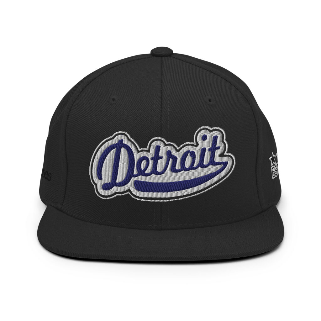 KS3 | Detroit Snapback Cap | Black/ White/ Navy Blue