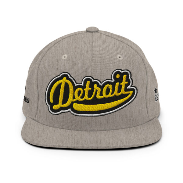 KS3 | Detroit Snapback Cap | Heather Grey/ Black/ Yellow