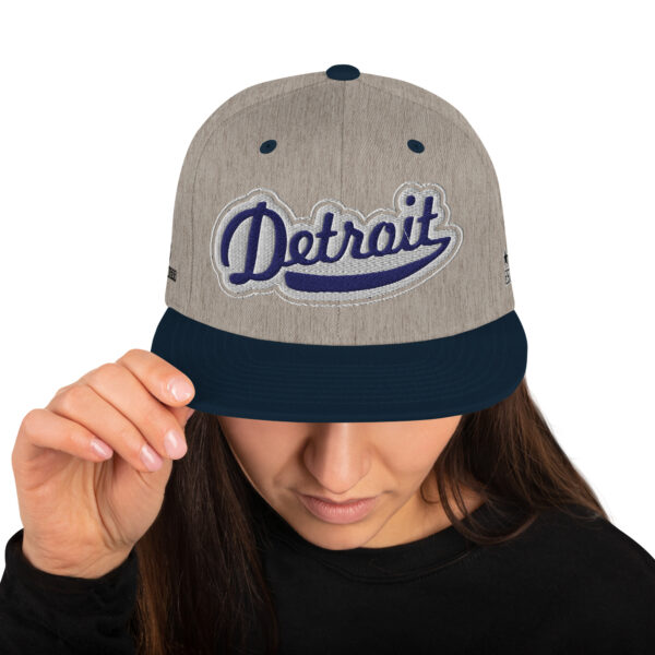 KS3 | Detroit Snapback Cap | Heather Grey/ Navy