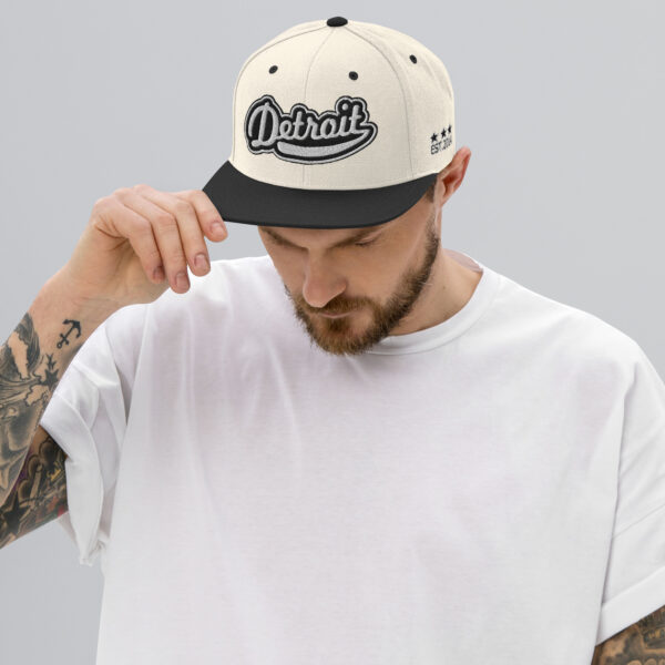 KS3 | Detroit Snapback Cap | Natural/ Black
