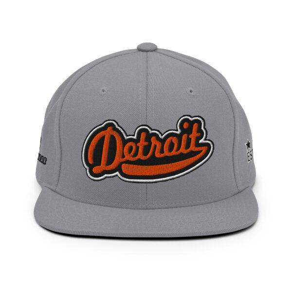 KS3 | Detroit Snapback Cap | Silver/ Orange/ Black