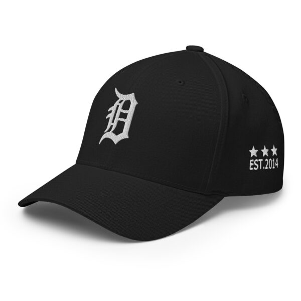 KS3 | Detroit Fitted Structured Twill Cap | Black/ White | S/M, L/XL