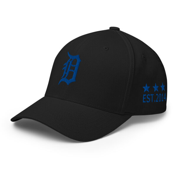 KS3 | Detroit Fitted Structured Twill Cap | Black/ Royal Blue | S/M, L/XL