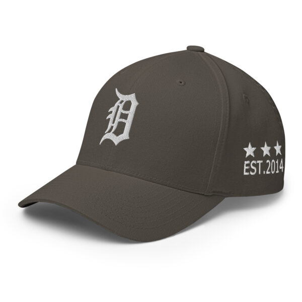 KS3 | Detroit Fitted Structured Twill Cap | Dark Grey/ White | S/M, L/XL