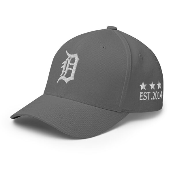 KS3 | Detroit Fitted Structured Twill Cap | Grey/ White | S/M, L/XL