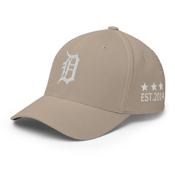 KS3 | Detroit Fitted Structured Twill Cap | Khaki/ White | S/M, L/XL